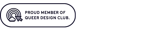 queer design club badge